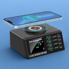110W 8 Ports Multi USB Charger Wireless Charger Type C PD Fast Charging Station[FC]
