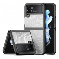 For Samsung - Aimo Series Clear Case Cover Black - Z Flip4 5G / Z Fold4 5G