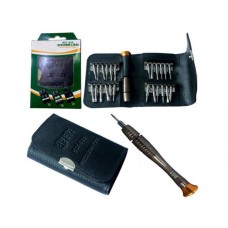 BEST Multifunctional Phone Repair Tools Precision Pocket Screwdriver Bit Set with leather case BST-633 [FC]