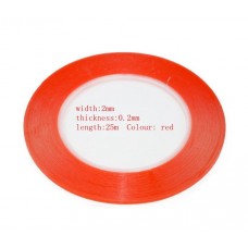 Double Side Tape Strong Sticky Adhesive For Mobile Cell Phone Repair Red - wide 2mm [BD]