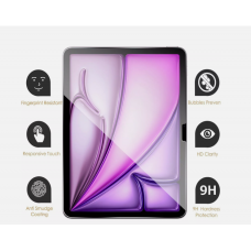 For iPad - HD Crystal Screen Protector Tempered Glass Red&Black Package-TG