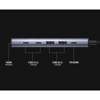 6-in-1 USB C Hub