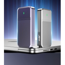 JEYI 20Gbps Apple SSD Enclosure for Mac(2013-2017|12+16 PIN) USB-C Case Purple