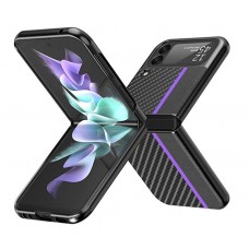 for Samsung Z Series- Flip PU Leather Hard PC Anti-Scratch Shook-Proof Bumper Phone Covers Cases