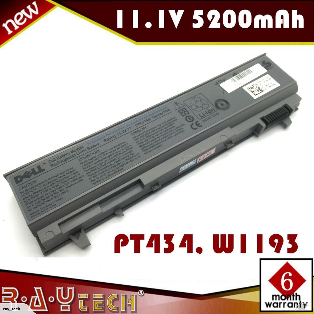 Dell Original Battery 11 1v 50mah Silver Pt434 W1193 For Dell W1193 Pt434 Pt435 Pt436 Pt437 Ky477 Dell Latitude E6400 Dell Latitude E6400atg Dell Latitude E6400 Xfr E6410 E6410 Atg E6500